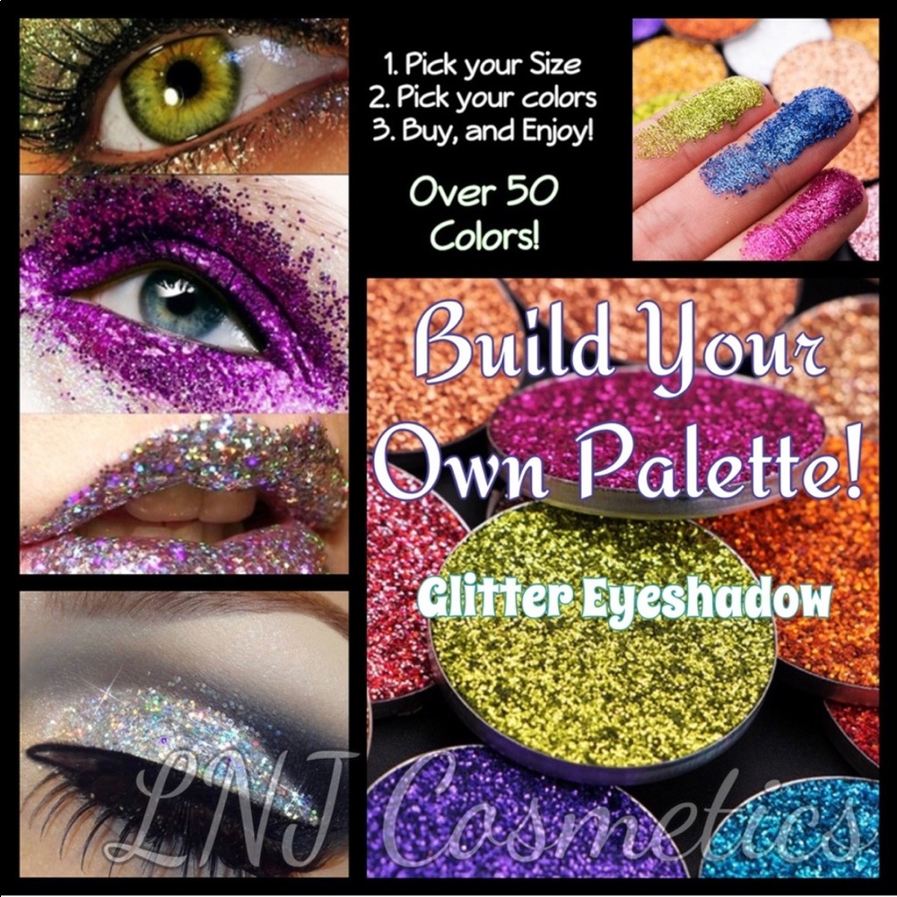 NEW! Cosmetic Glitter Eyeshadow Palette - Picture 2 of 2